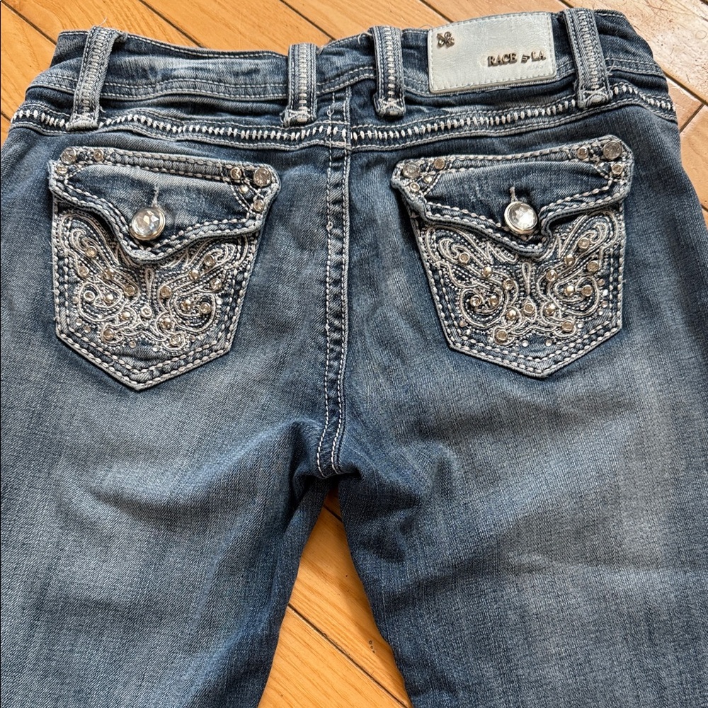 Grace in LA Embellished Blue Jeans